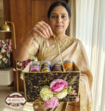 Classic Festive Floral Basket Gourmet Hamper by Drapednuts view 9