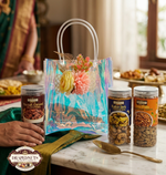 Floral Dry Fruit Gift Bag 3 Jar by Drapednuts view 4