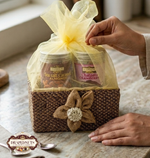 Mini Dry Fruit Basket Hamper 4 Jar by Drapednuts view 2