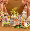 Premium Fruit Hamper – Strawberry, Cherry & Mango Exotic Tray – Premium Fresh Fruit Gift Hamper by Drapednuts Mumbai