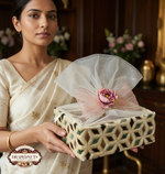 Elegant Dry Fruit Potli Basket Hamper 4 Jar by Drapednuts view 3