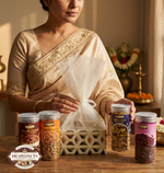 Elegant Dry Fruit Potli Basket Hamper 4 Jar by Drapednuts view 2