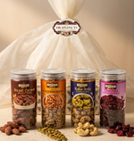 Elegant Dry Fruit Potli Basket Hamper 4 Jar by Drapednuts view 4