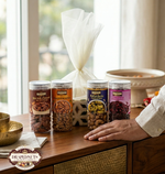 Elegant Dry Fruit Potli Basket Hamper 4 Jar by Drapednuts view 5
