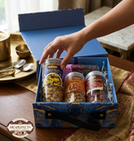 Premium Marble Finish Dry Fruit Gift Box 4 Jar by Drapednuts view 2