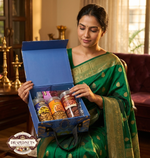 Premium Marble Finish Dry Fruit Gift Box 4 Jar by Drapednuts view 3