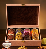 Luxury Floral Dry Fruit Gift Box 4 Jar Edition by Drapednuts view 2