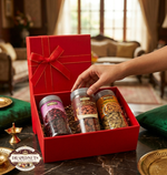 Classic Red Dry Fruit Gift Box 3 Jar by Drapednuts view 2