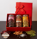 Classic Red Dry Fruit Gift Box 3 Jar by Drapednuts view 4