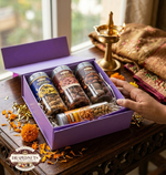 Royal Purple Gourmet Dry Fruit Gift Box 4 Jar by Drapednuts view 1