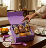Royal Purple Gourmet Dry Fruit Gift Box 4 Jar by Drapednuts view 2