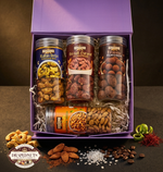 Royal Purple Gourmet Dry Fruit Gift Box 4 Jar by Drapednuts view 4