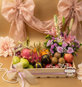 Premium Fruit Hamper – Plum, Blueberry & Dragon Fruit Basket – Premium Fresh Fruit Gift Hamper by Drapednuts Mumbai