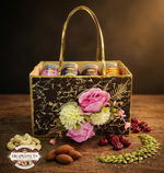 Classic Festive Floral Basket Gourmet Hamper by Drapednuts view 6