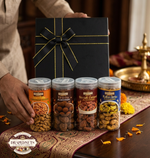 Midnight Luxe Gourmet Dry Fruit Gift Box (4 Jar Collection) by Drapednuts view 2