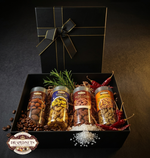 Midnight Luxe Gourmet Dry Fruit Gift Box (4 Jar Collection) by Drapednuts - view 12 view 11