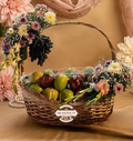 Luxury Fruit Hamper – Royal Dragon Fruit & Avocado Grand Basket – Premium Fresh Fruit Gift Hamper by Drapednuts Mumbai