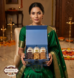 Royal Blue Minimal Gourmet Gift Box (3 Jar Collection) by Drapednuts - view 3 view 3