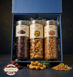 Royal Blue Minimal Gourmet Gift Box (3 Jar Collection) by Drapednuts view 4