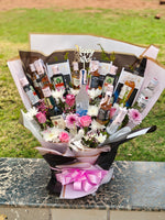 Luxury Alcohol & Lindt Chocolate Bouquet – Premium Celebration Edition by Drapednuts view 1