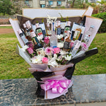 Luxury Alcohol & Lindt Chocolate Bouquet – Premium Celebration Edition by Drapednuts view 2
