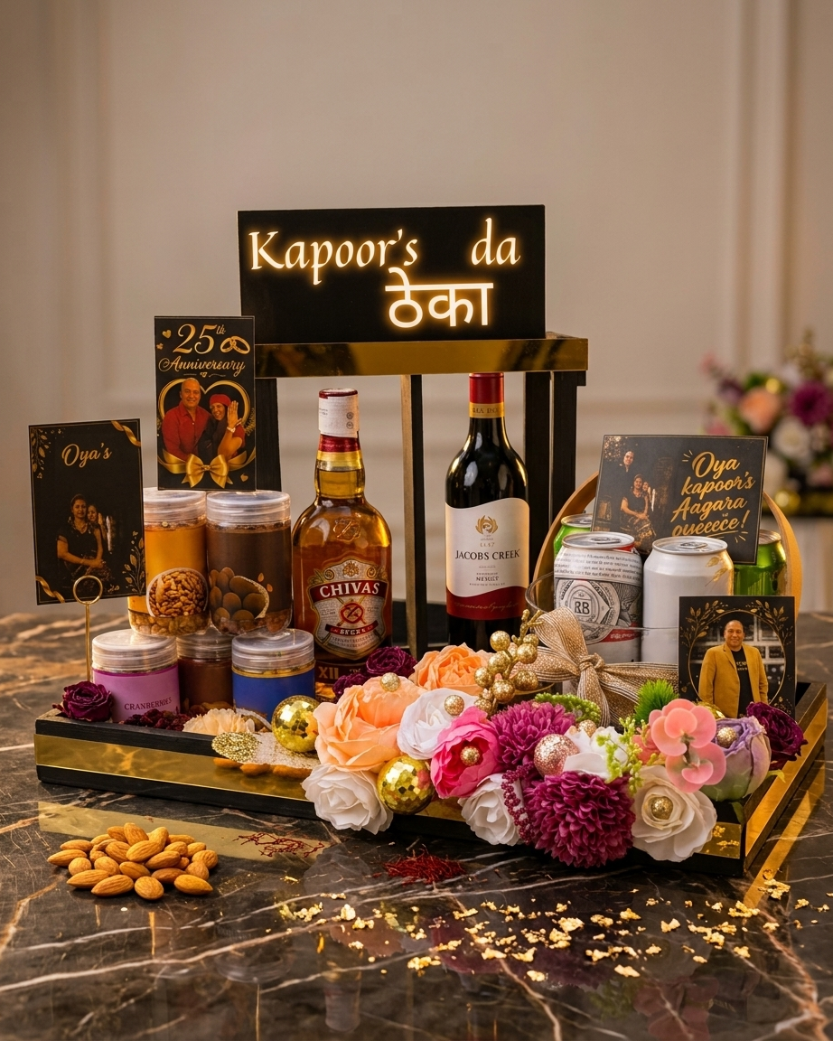 The Celebration Crate – Chivas & Wine Gourmet Gift Crate