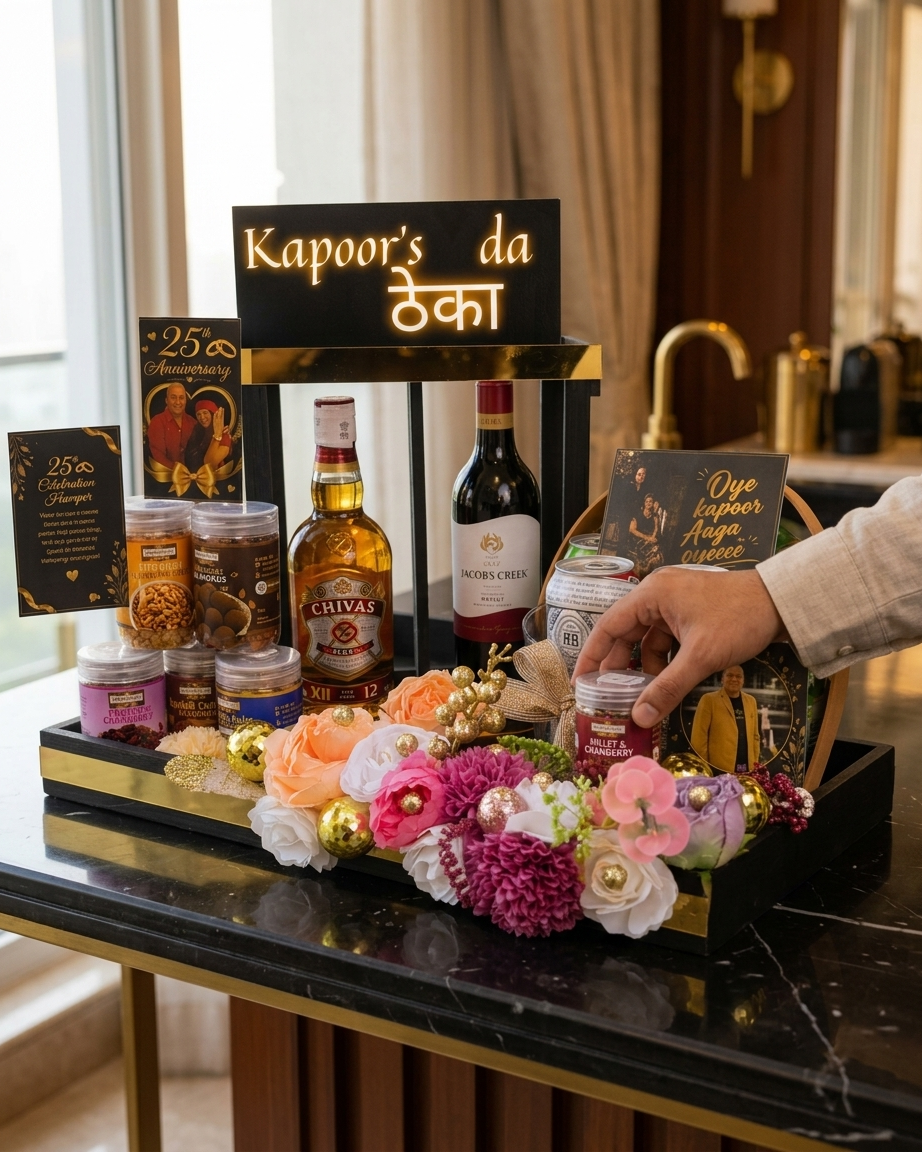 The Celebration Crate – Chivas & Wine Gourmet Gift Crate