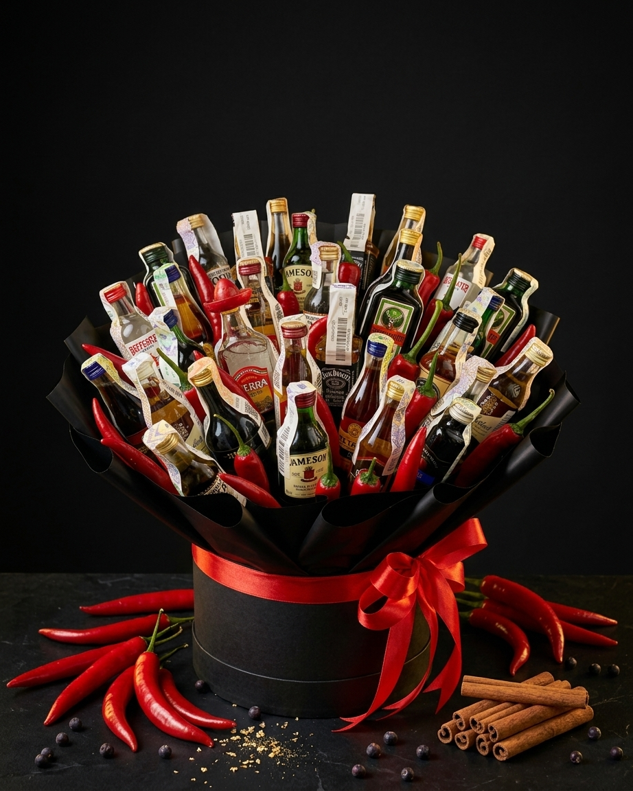 Empire Spirit Collection – Deluxe Mixed Spirits Bouquet with Chilli Accents