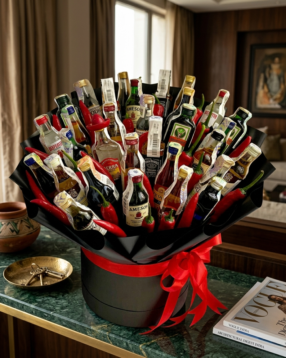 Empire Spirit Collection – Deluxe Mixed Spirits Bouquet with Chilli Accents