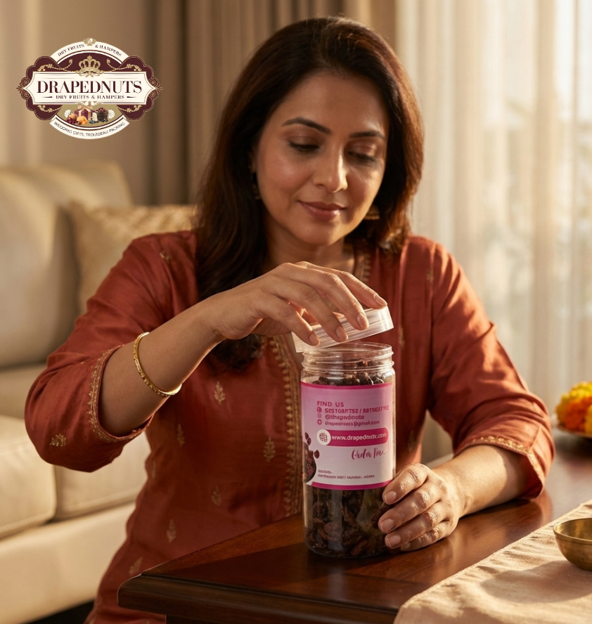 Chatpata Cranberry | Premium Flavoured Dry Fruit Jar | 175g | Drapednuts