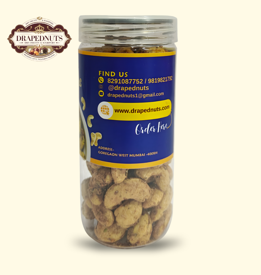 premium Italian herb cashews bottle gourmet seasoned dry fruit gift jar 150g Drapednuts
