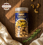 Italian Herb Cashews | Premium Flavoured Nuts Jar | 150g | Drapednuts view 1
