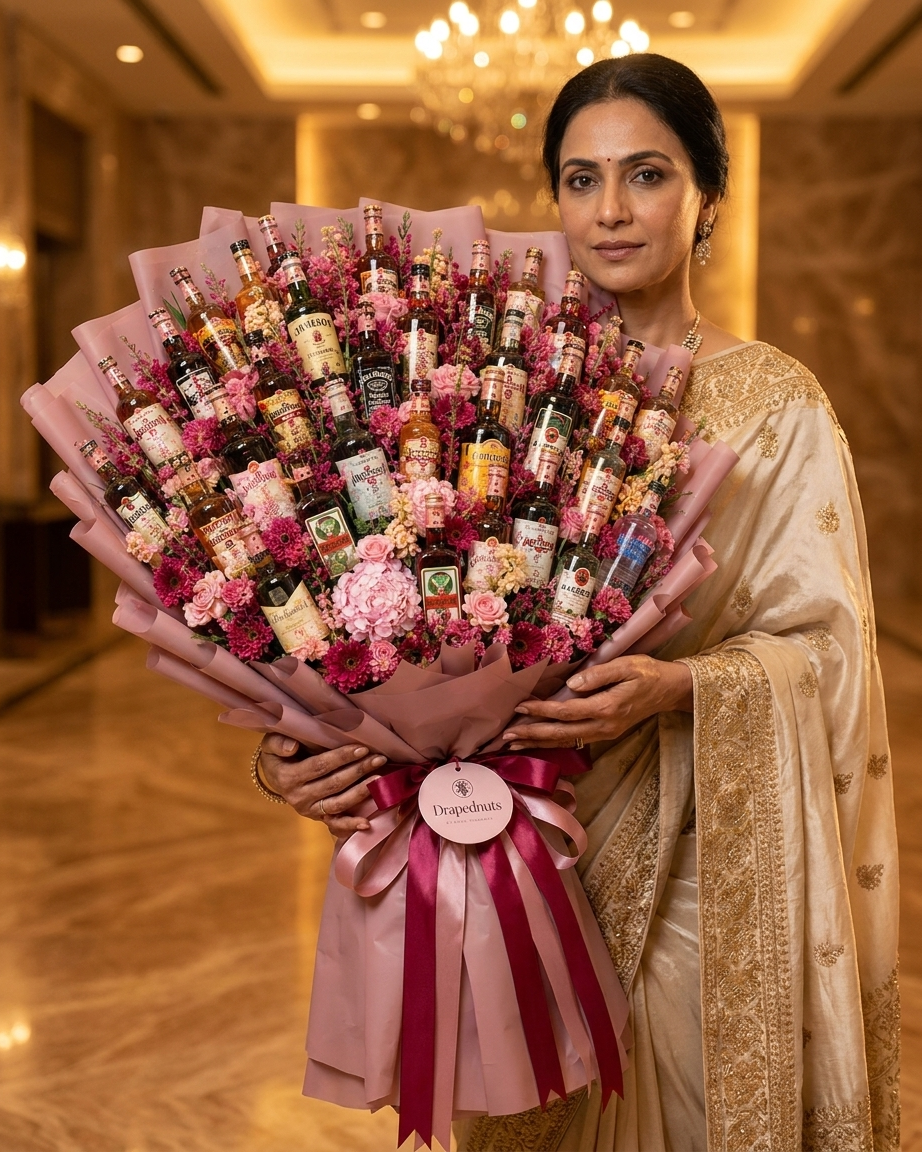 The Royal Mini Bar Bouquet – Ultimate 33-Piece Spirits Bouquet