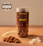 Sea Salt Caramel Almonds | Premium Flavoured Nuts Jar | 175g | Drapednuts view 6